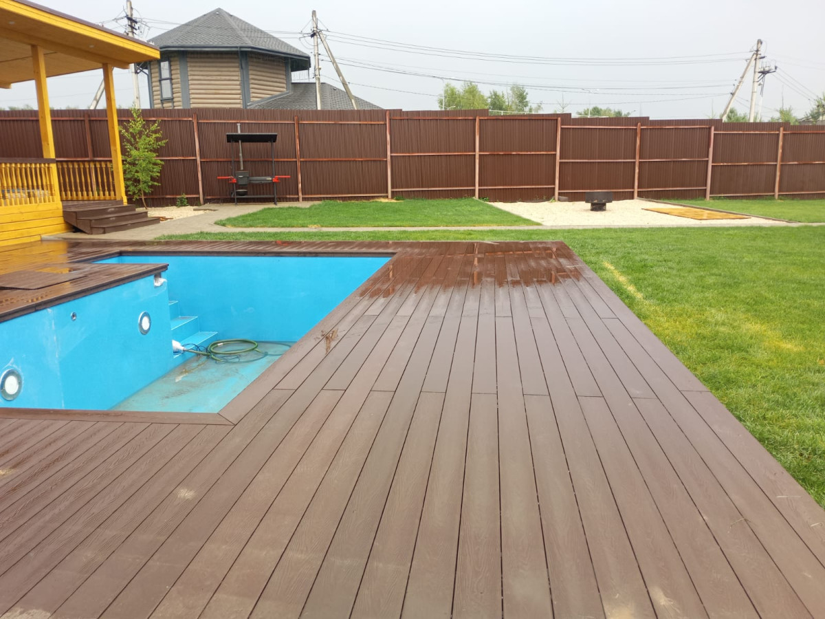 Настил у бассейна, КП Южные озера